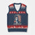 Stand With Charlie V-Neck Knit Sweater Vest Patriotic Free Speech We The People American Flag Graphic TS02 Navy Red Print Your Wear