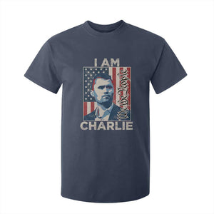 Stand With Charlie T Shirt For Kid Patriotic Free Speech We The People American Flag Graphic TS02 Navy Print Your Wear