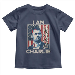 Stand With Charlie Toddler T Shirt Patriotic Free Speech We The People American Flag Graphic TS02 Navy Print Your Wear