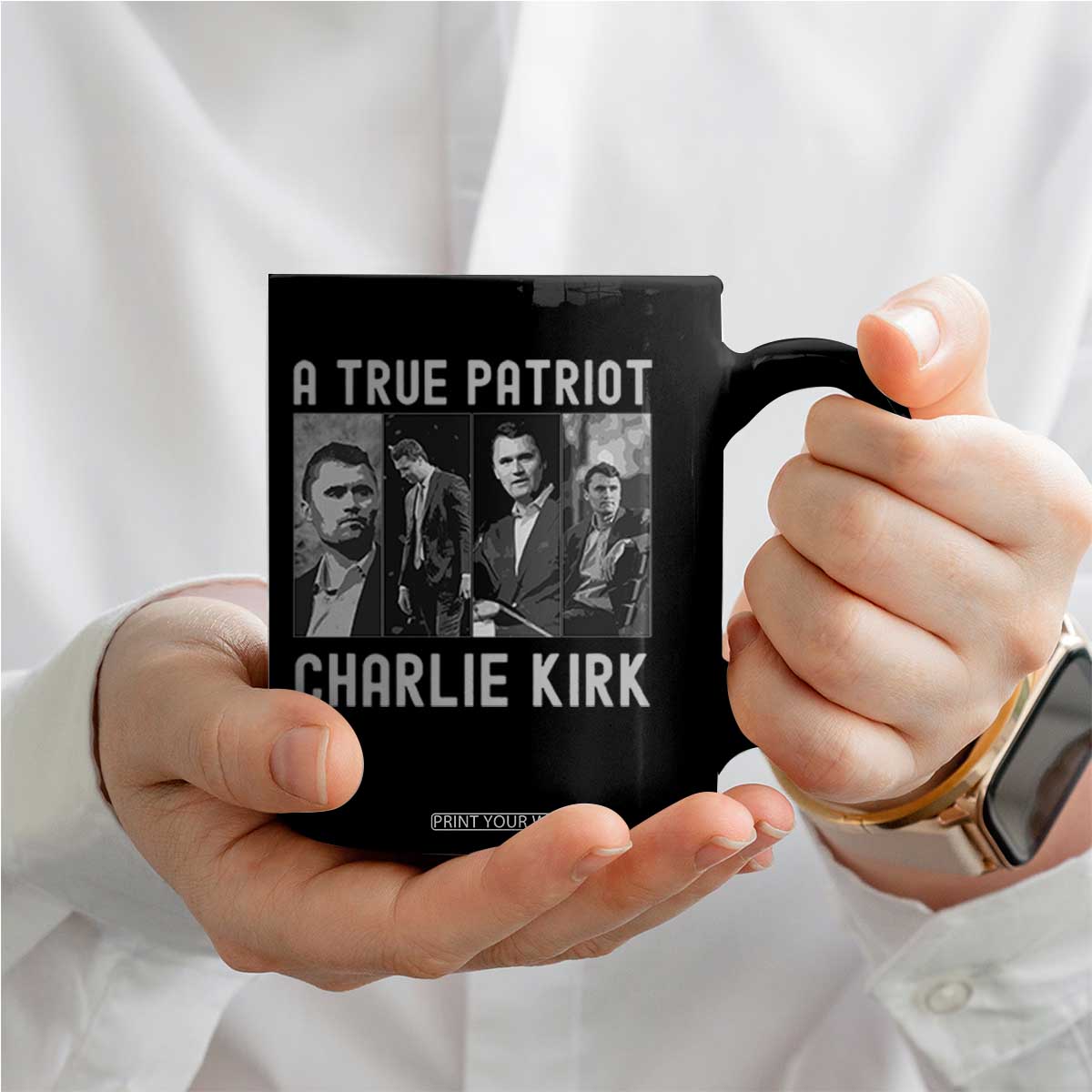 Charlie Kirk Tribute Coffee Mug A True Patriot Conservative Memorial TS02 Print Your Wear