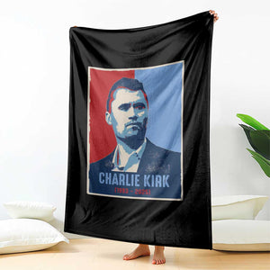 Charlie Kirk Tribute Throw Blanket Freedom Hope Memorial 1993 2025 TS02 Print Your Wear