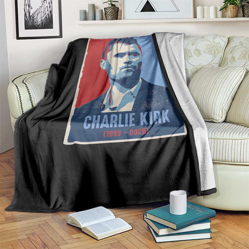 Charlie Kirk Tribute Throw Blanket Freedom Hope Memorial 1993 2025 TS02 Print Your Wear