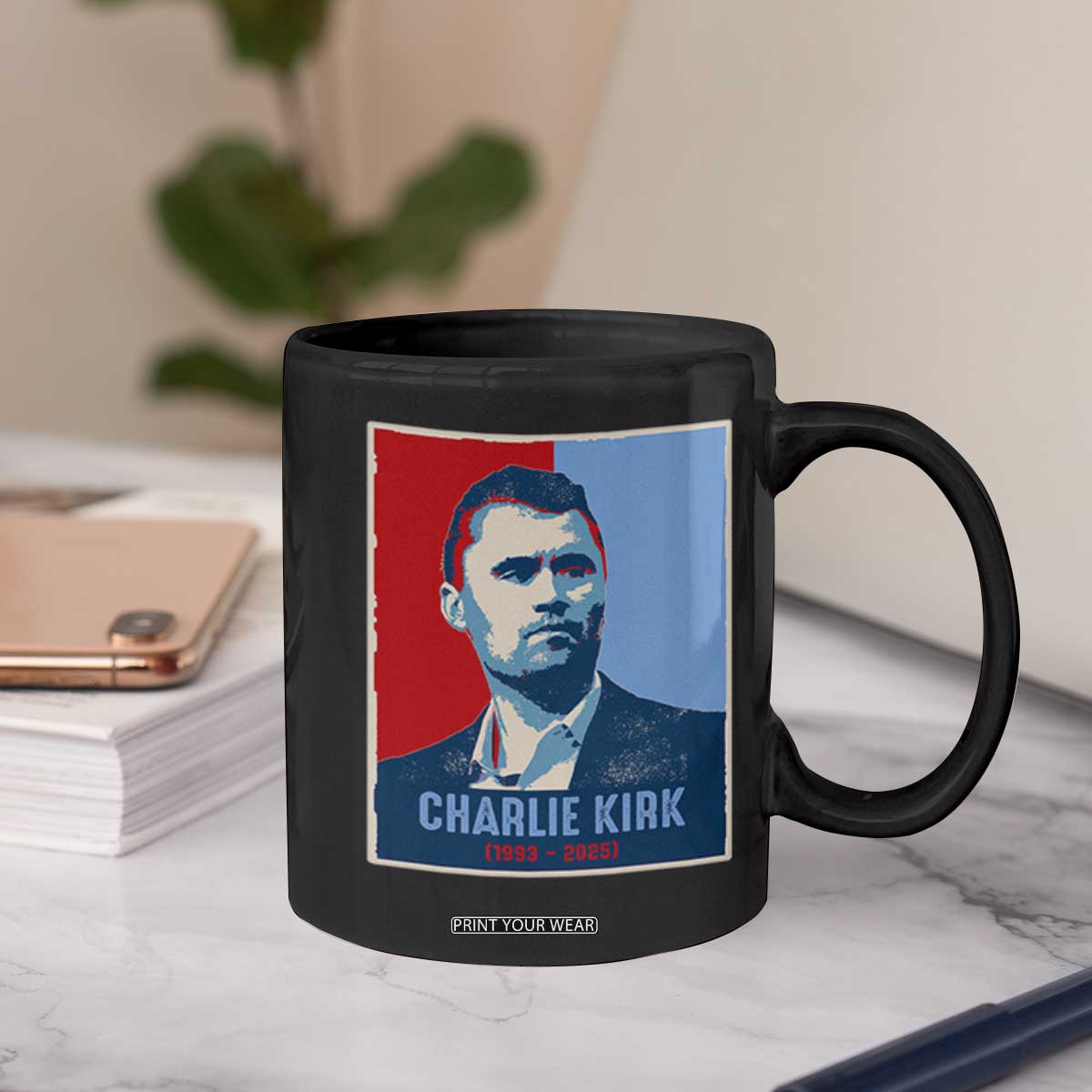Charlie Kirk Tribute Coffee Mug Freedom Hope Memorial 1993 2025 TS02 Print Your Wear