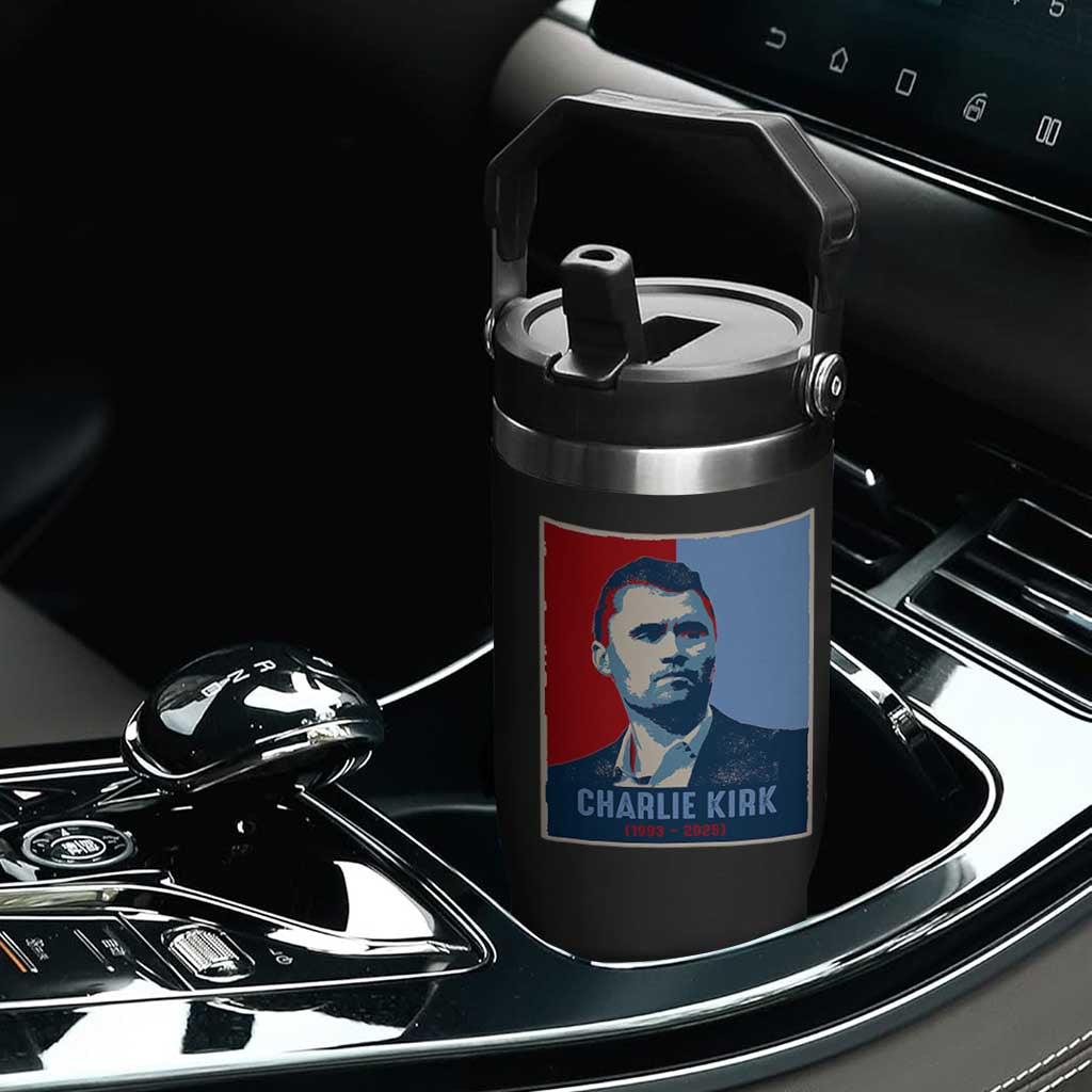Charlie Kirk Tribute Flip Straw Tumbler Freedom Hope Memorial 1993 2025 TS02 Print Your Wear
