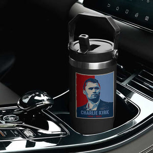 Charlie Kirk Tribute Flip Straw Tumbler Freedom Hope Memorial 1993 2025 TS02 Print Your Wear