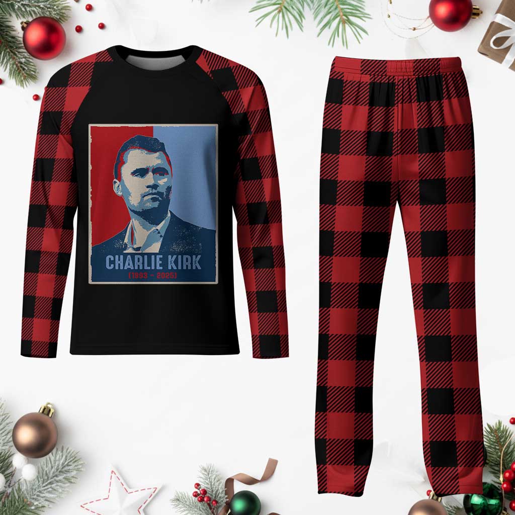 Charlie Kirk Tribute Plaid Pajama Set Freedom Hope Memorial 1993 2025 TS02 Buffalo Plaid Print Your Wear