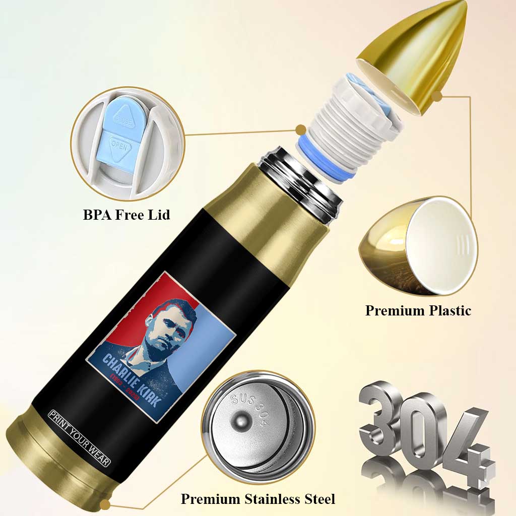 Charlie Kirk Tribute Bullet Tumbler Freedom Hope Memorial 1993 2025 TS02 Print Your Wear
