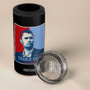 Charlie Kirk Tribute 4 in 1 Can Cooler Tumbler Freedom Hope Memorial 1993 2025 TS02 Print Your Wear