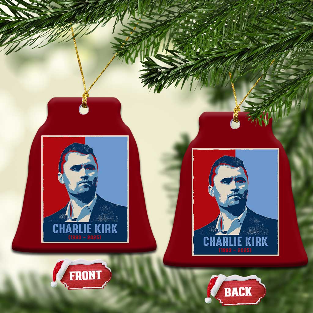 Charlie Kirk Tribute Ceramic Ornament Freedom Hope Memorial 1993 2025 TS02 Print Your Wear