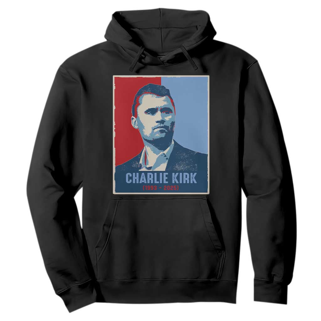 Charlie Kirk Tribute Hoodie Freedom Hope Memorial 1993 2025 TS02 Black Print Your Wear