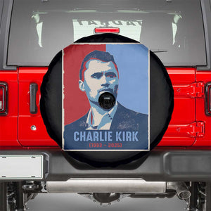 Charlie Kirk Tribute Spare Tire Cover Freedom Hope Memorial 1993 2025 TS02 Black Print Your Wear