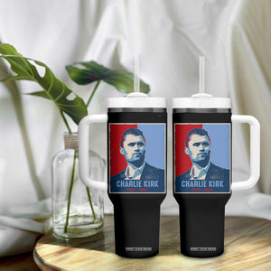 Charlie Kirk Tribute Tumbler With Handle Freedom Hope Memorial 1993 2025 TS02 Print Your Wear