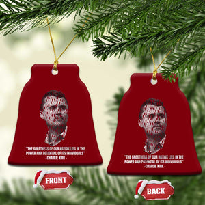Charlie Kirk Legacy Ceramic Ornament Greatness of Our Nation American True Patriot TS02 Print Your Wear