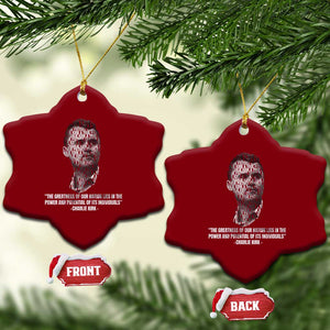 Charlie Kirk Legacy Ceramic Ornament Greatness of Our Nation American True Patriot TS02 Print Your Wear