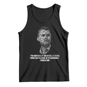 Charlie Kirk Legacy Tank Top Greatness of Our Nation American True Patriot TS02 Black Print Your Wear