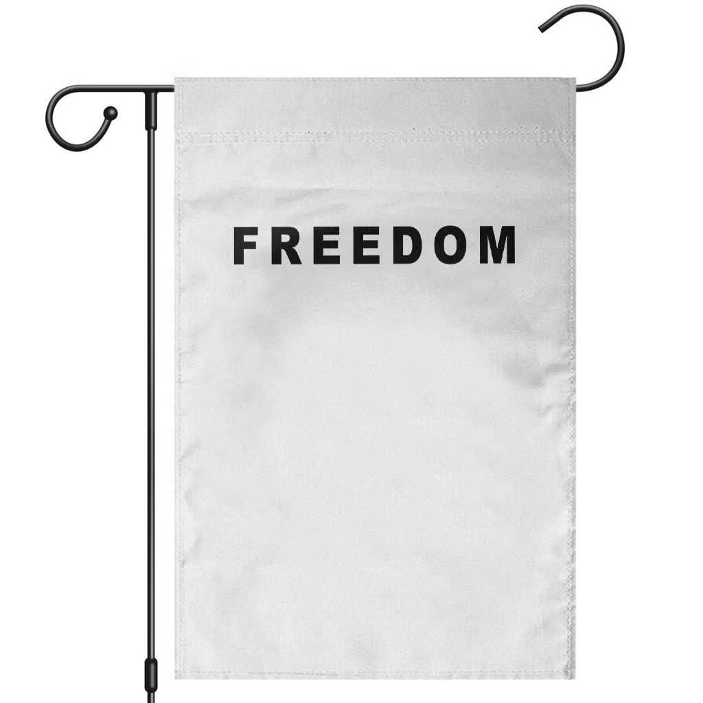 Freedom Statement Garden Flag Free Speech Charlie Kirk Tribute TS02 White Print Your Wear