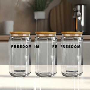 Freedom Statement Glass Can Free Speech Charlie Kirk Tribute TS02 Print Your Wear