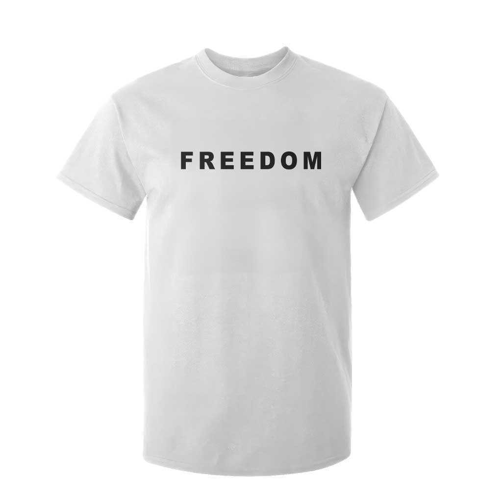 Freedom Statement T Shirt For Kid Free Speech Charlie Kirk Tribute TS02 White Print Your Wear