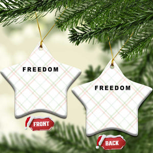 Freedom Statement Ceramic Ornament Free Speech Charlie Kirk Tribute TS02 Print Your Wear