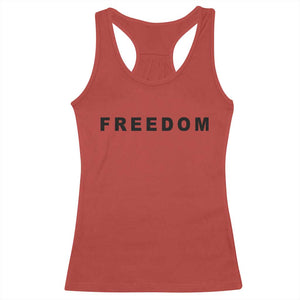 Freedom Statement Racerback Tank Top Free Speech Charlie Kirk Tribute TS02 Red Print Your Wear