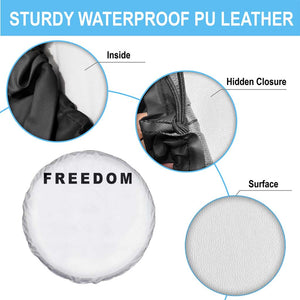 Freedom Statement Spare Tire Cover Free Speech Charlie Kirk Tribute TS02 Print Your Wear