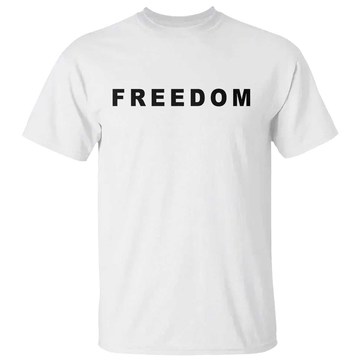 Freedom Statement T Shirt Free Speech Charlie Kirk Tribute TS02 White Print Your Wear