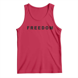 Freedom Statement Tank Top Free Speech Charlie Kirk Tribute TS02 Red Print Your Wear