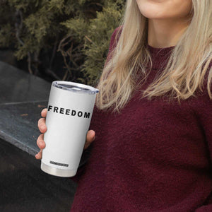 Freedom Statement Tumbler Cup Free Speech Charlie Kirk Tribute TS02 Print Your Wear