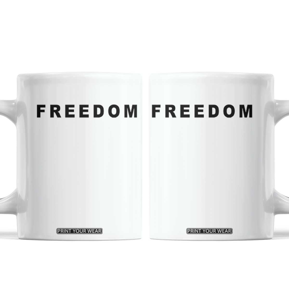 Freedom Statement Coffee Mug Free Speech Charlie Kirk Tribute TS02 White Print Your Wear
