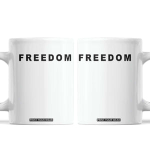 Freedom Statement Coffee Mug Free Speech Charlie Kirk Tribute TS02 White Print Your Wear