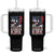 We Are Charlie Kirk Patriotic Tumbler With Handle United We Stand Strong and Honor American Eagle Graphic TS02 One Size: 40 oz Black Print Your Wear