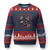 Patriotic American Eagle Graphic Ugly Christmas Sweater Never Back Down Never Surrender Memorial for Freedom Fighters TS02 Navy Red Print Your Wear