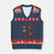 Patriotic American Eagle Graphic V-Neck Knit Sweater Vest Never Back Down Never Surrender Memorial for Freedom Fighters TS02 Navy Red Print Your Wear
