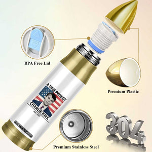 A True Patriot Memorial Bullet Tumbler Charlie Kirk Legacy The Greatness of Our Nation TS02 Print Your Wear