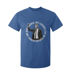 Legends Live Forever Tribute T Shirt For Kid Charlie Kirk Legacy Remembrance TS02 Royal Blue Print Your Wear