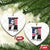 Never Surrender Freedom Ceramic Ornament Patriotic Charlie Kirk Tribute American Flag TS02 Print Your Wear