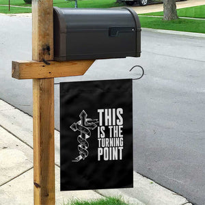 This is the Turning Point Garden Flag Husband Father Patriot Charlie Kirk Tribute Christian Faith TS02 Print Your Wear