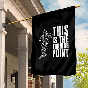 This is the Turning Point Garden Flag Husband Father Patriot Charlie Kirk Tribute Christian Faith TS02 Print Your Wear