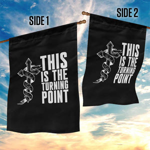 This is the Turning Point Garden Flag Husband Father Patriot Charlie Kirk Tribute Christian Faith TS02 Print Your Wear