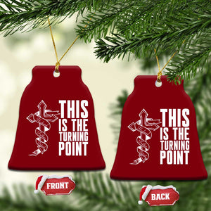 This is the Turning Point Ceramic Ornament Husband Father Patriot Charlie Kirk Tribute Christian Faith TS02 Print Your Wear