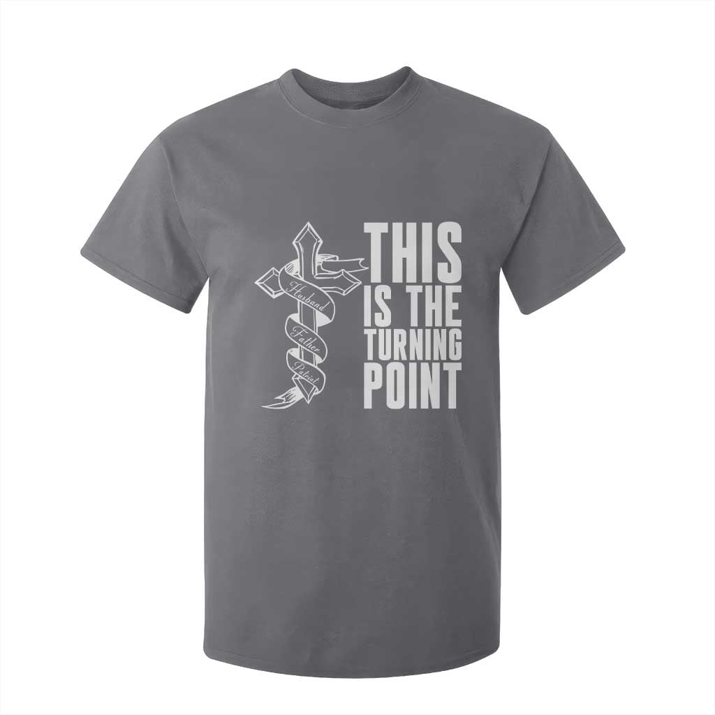 This is the Turning Point T Shirt For Kid Husband Father Patriot Charlie Kirk Tribute Christian Faith TS02 Charcoal Print Your Wear