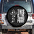 This is the Turning Point Spare Tire Cover Husband Father Patriot Charlie Kirk Tribute Christian Faith TS02 No hole Black Print Your Wear