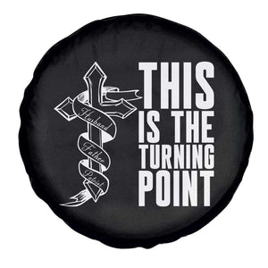This is the Turning Point Spare Tire Cover Husband Father Patriot Charlie Kirk Tribute Christian Faith TS02 Print Your Wear