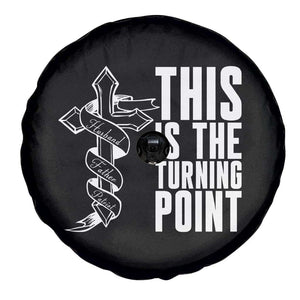 This is the Turning Point Spare Tire Cover Husband Father Patriot Charlie Kirk Tribute Christian Faith TS02 Print Your Wear