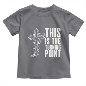 This is the Turning Point Toddler T Shirt Husband Father Patriot Charlie Kirk Tribute Christian Faith TS02 Charcoal Print Your Wear