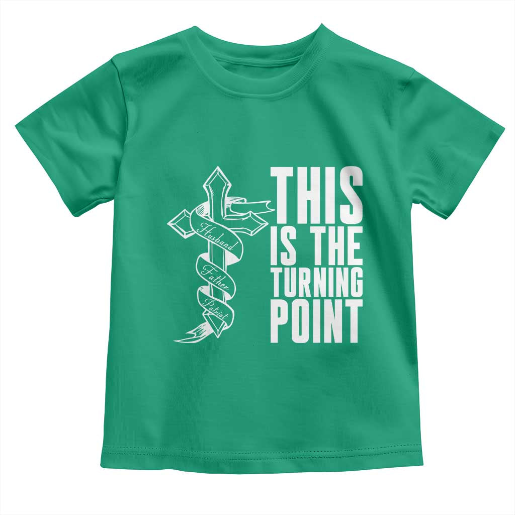 This is the Turning Point Toddler T Shirt Husband Father Patriot Charlie Kirk Tribute Christian Faith TS02 Irish Green Print Your Wear