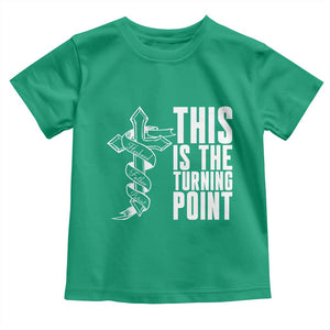 This is the Turning Point Toddler T Shirt Husband Father Patriot Charlie Kirk Tribute Christian Faith TS02 Irish Green Print Your Wear