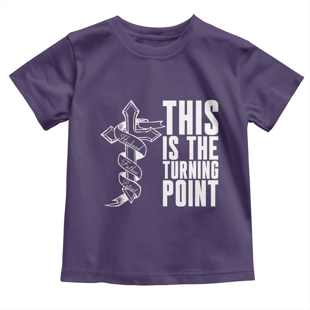 This is the Turning Point Toddler T Shirt Husband Father Patriot Charlie Kirk Tribute Christian Faith TS02 Purple Print Your Wear