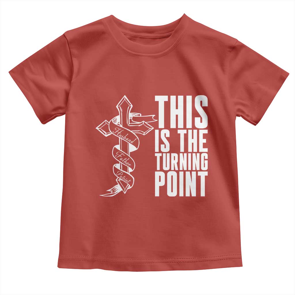 This is the Turning Point Toddler T Shirt Husband Father Patriot Charlie Kirk Tribute Christian Faith TS02 Red Print Your Wear