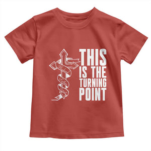 This is the Turning Point Toddler T Shirt Husband Father Patriot Charlie Kirk Tribute Christian Faith TS02 Red Print Your Wear